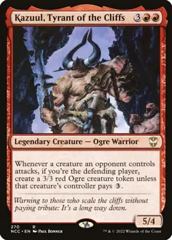 MTG Kazuul, Tyrant of the Cliffs ** New Capenna Commander ** English - Image 1