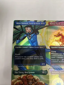 Fantastic Family Complete Scene Fantastic 4 Foil MTG Reed Ben Johnny Sue - Image 2