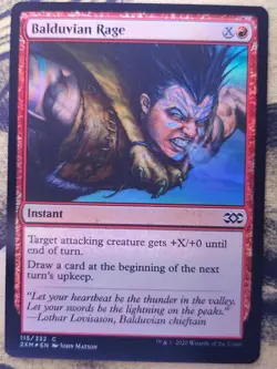 Balduvian Rage 115 Common Double Masters Magic: The Gathering Foil Near Mint - Image 1