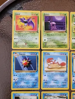 Pokemon TCG Lot of 50 Base Set Cards No Duplicates, Mix Of Rare Uncommon Common - Image 2