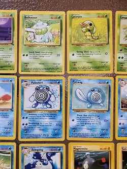 Pokemon TCG Lot of 50 Base Set Cards No Duplicates, Mix Of Rare Uncommon Common - Image 3