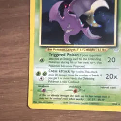 Wizards of the Coast Crobat 04/64 Neo Revelation Holo Rare Unlimited 90HP 2000 - Image 5