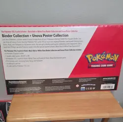 Pokemon TCG Scarlet & Violet Black Bolt & White Flare Binder + Poster 2-Pack - Image 1