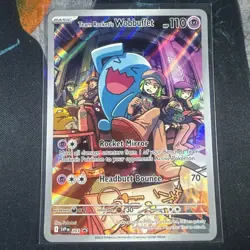 Pokemon Team Rocket's Wobbuffet 203 SV: Promo NM - Image 1