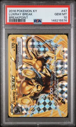 Pokemon Luxray Break 47/122 Holo Breakpoint PSA 10 GEM MINT - Image 1