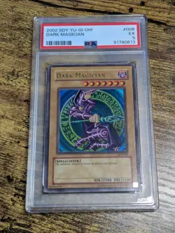 Yugioh Dark Magician SDY-006 Ultra Rare PSA 5 - Image 1