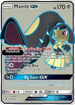 Pokemon - Mawile GX (Full Art) - Holofoil [SM11 - 227/236 Near Mint] - Image 1