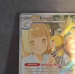 Lillie's Ribombee 164/159 Illustration Rare Journey Together Pokemon Holo - Image 4