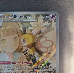 Lillie's Ribombee 164/159 Illustration Rare Journey Together Pokemon Holo - Image 5