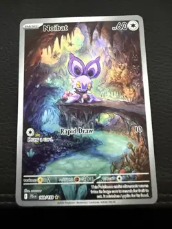 Pokemon Noibat 169/159 Journey Together Scarlet & Violet Illustration Rare. NM - Image 1