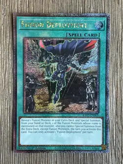 Yu-Gi-Oh Fusion Deployment RA02-EN065 Quarter Century Secret Rare 1st Edition NM - Image 1