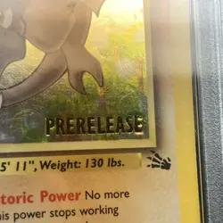 1999 POKEMON FOSSIL 1ST ED-PRERELEASE #1 AERODACTYL-HOLO PSA 7 🔥 👀 New Slab - Image 5
