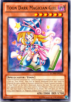 Toon Dark Magician Girl - LCYW-EN111 - Rare - Yugioh LP - Image 1