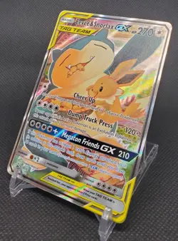 Eevee & Snorlax GX SM169 Sm Black Star Promo Pokemon Holo NM - Image 5