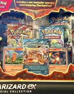 Pokemon TCG Charizard ex Special Collection Box Promo Booster Oversized 2023 - Image 1
