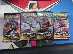Pokemon TCG Champion's Path - 4x Booster Packs - Full Art Set -Brand New, Sealed - Image 1