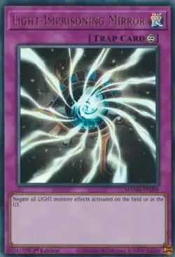 Yugioh! LP Light-Imprisoning Mirror - MAMA-EN096 - Ultra Rare - 1st Edition Ligh - Image 1