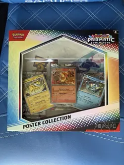 Pokemon Prismatic Evolutions Poster Collection Box Eevee Promo Booster English - Image 1