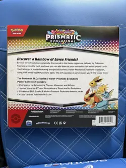 Pokemon Prismatic Evolutions Poster Collection Box Eevee Promo Booster English - Image 2