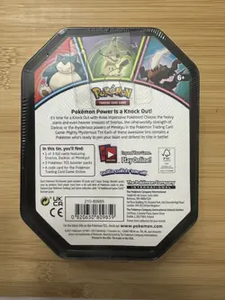 Pokemon TCG Pokemon Power Is a Knock Out! Darkrai Tin English 2021 210-80985 - Image 2