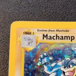Pokemon Machamp Base Set 8/102 Holo 1st Edition Holo Rare - Image 5