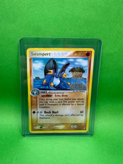 Pokemon Swampert 27/100 Reverse Holo Pokemon EX Crystal Guardians DMG - Image 1