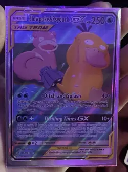 The Pokemon Company Slowpoke & Psyduck GX TAG TEAM Full Art Holo 218/236 EN - Image 3