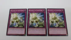 3x BALANCE OF JUDGMENT TRAP CORE-EN078 1ST EDITION COMMON YUGIOH NM / UNPLAYED - Image 1