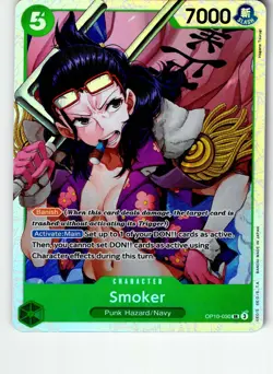 Smoker (030) OP10-030 Super Rare Royal Blood One Piece Lightly Played - Image 1