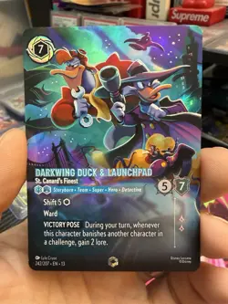 Darkwing Duck & Launchpad Enchanted Disney Lorcana Attack Of The Vine - Image 1