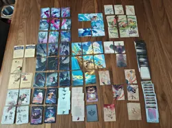 Disney Lorcana Lot Of Art Puzzle Lore Story Ursula Cards - Image 1