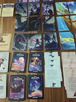 Disney Lorcana Lot Of Art Puzzle Lore Story Ursula Cards - Image 3