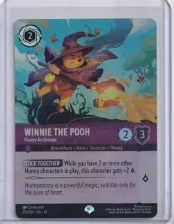 ATTACK OF THE VINE! DISNEY LORCANA WINNIE THE POOH - HUNNY ARCHMAGE EPIC 212/207 - Image 1
