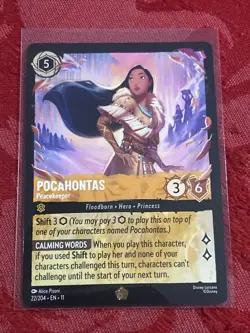 Disney Lorcana Winterspell - Pocahontas - Peacekeeper - 22/204 Legendary - M/NM - Image 1