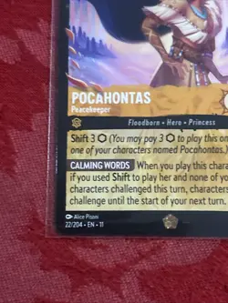 Disney Lorcana Winterspell - Pocahontas - Peacekeeper - 22/204 Legendary - M/NM - Image 4