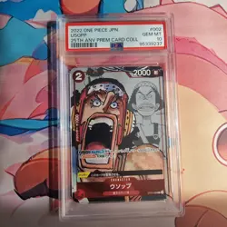 One Piece Card Usopp PSA 10 Graded 25th Anniversary St01 #002 Japanese - Image 1