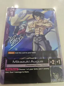 SDCC 2026 Mikazuki Augus Foil Gundam Card Game (ST05-010) - Image 1