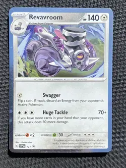 Revavroom SVP 121 Cosmos Holo Black Star Promo Pokemon Card NEAR MINT NM - Image 1