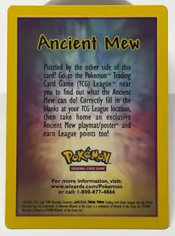 Ancient Mew Pokemon Movie 2000 Promo Opened (card Pristine condition) NP/NM - Image 2