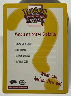 Ancient Mew Pokemon Movie 2000 Promo Opened (card Pristine condition) NP/NM - Image 3