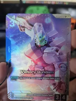Bandai Gundam Card Game Victory Gundam Unit LR+ ST01-001 EN Alt Art Foil - Image 1
