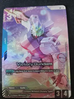 Bandai Gundam Card Game Victory Gundam Unit LR+ ST01-001 EN Alt Art Foil - Image 3
