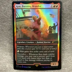 Ken, Burning Brawler Secret Lair SLD #430 Foil NM MTG Magic Card - Image 1