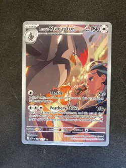 Larry’s Staraptor 249/217 Ascended Heroes Pokemon Card IR Illustration Rare Holo - Image 1