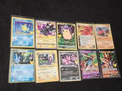 Pokemon Celebrations Shining Magikarp Luxray Pikachu Mimikyu Groudon 10 card lot - Image 1