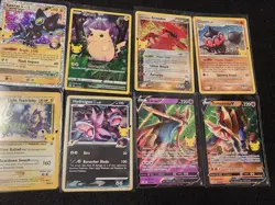 Pokemon Celebrations Shining Magikarp Luxray Pikachu Mimikyu Groudon 10 card lot - Image 4