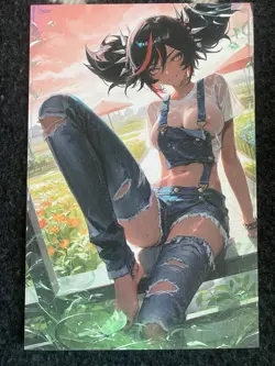 Matchmaker 2 Spicy Waifu A5 Size Card Board XinYan Genshin Impact Jeans - Image 1