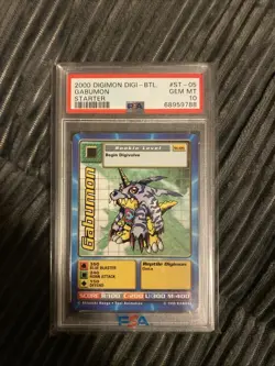 Gabumon Garurumon Weregarumon PSA 10 Set Digimon Starter 2000 Bandai Card TCG - Image 2