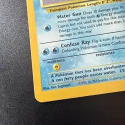 Pokemon TCG Lapras Fossil Holo Rare Card 10/62 NM - Image 5