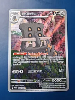 Pokemon TCG Bastiodon 093/084 Me05: Pitch Black Holo Rare - Image 1